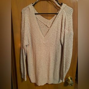 Wishlist beige sweater M/L lightly used a few times